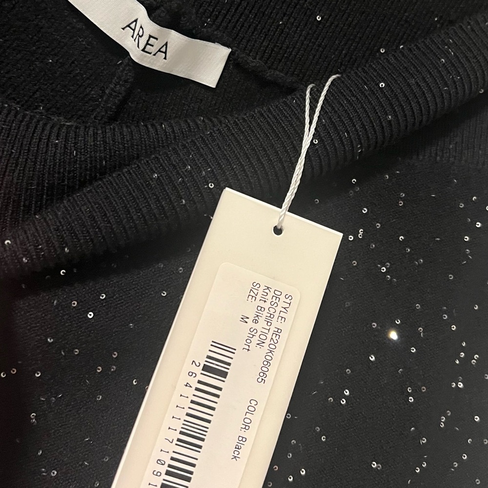 A R E A Sequin Biker Shorts - image 6